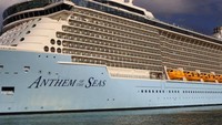 Anthem of the Seas adalah satu-satunya Kelas Quantum yang berlayar di perairan Atlantik. Pelayaran perdananya selama delapan malam ke Prancis dan Spanyol dari Southampton, pada April 2015 (Anthem of the Seas/Facebook)