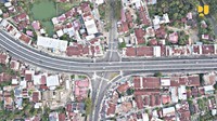 Flyover Simpang Surabaya berada pada poros utama Jalan Lintas Timur Sumatera yang menghubungkan Pusat Kota Banda Aceh dengan Sigli, Lhokseumawe hingga Medan. Pool/Kementerian PUPR.