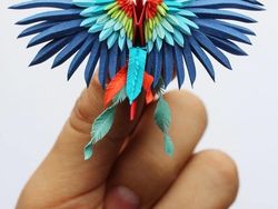 Kreatif! Seniman Sulap Kertas Jadi Burung Bangau Cantik