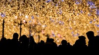 Dekorasi lampu-lampu kotanya terlihat sangat romantis. REUTERS/Maxim Shemetov.