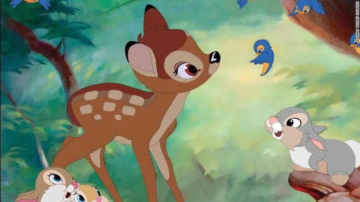 Ilustrasi Kartun Bambi (Walt Disney Studios via CNN)