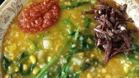 Menggiurkan ya? Bukan hanya segar bubur manado juga menyehatkan. Kalau mau sedikit kental tambah saja jagung atau berasnya. Foto : Instagram @silviathungka