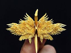 Kreatif! Seniman Sulap Kertas Jadi Burung Bangau Cantik