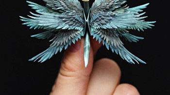 Selama 1000 hari berturut-turut ia melipat dan menghias kertas origami.  (Foto: Cristian Marianciuc)
