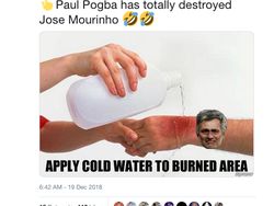 Meme Paul Pogba Kegirangan Jose Mourinho Dipecat