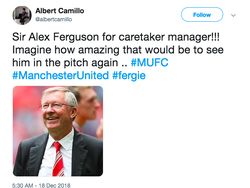 Jeritan Netizen Berharap Alex Ferguson Comeback ke MU