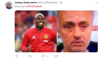 Paul Pogba kabarnya menjadi salah satu pemain MU yang paling bahagia. (Foto: Internet/Twitter)