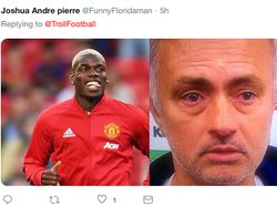 Meme Paul Pogba Kegirangan Jose Mourinho Dipecat