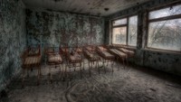 Meledaknya PLTN Chernobyl di tahun 1986 membuat kota itu ditinggalkan warganya. Istimewa/Boredpanda.