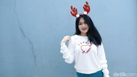 Natal tahun ini akan menjadi perayaan pertamanya bersama sang suami. Pool/Palevi S/detikFoto.
