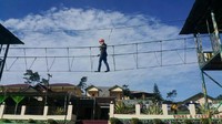Salah satu arena bermain di perkebunan. (Imam Suripto/ detikTravel)