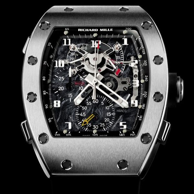 Richard Mille RM04 memadukan desain futuristik yang kekinian. dengan gaya klasik Richard Mille yang ikonis. Chronograph-nya terinspirasi dari arsitektur modern dengan teknologi yang membuatnya tangguh dan tak lekang oleh waktu. (Foto: Dok. ist)