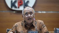Terakhir, Ketua KPK Agus Rahardjo juga menjadi panelis debat. Namun, dia menyatakan tak akan hadir saat debat dan hanya ikut menyusun materi. (Foto: Ari Saputra-detikcom)