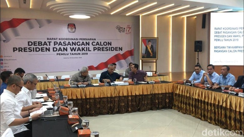 KPU dan Timses Rapat Persiapan Debat Capres 2019 KPU dan Timses Rapat Persiapan Debat Capres 2019