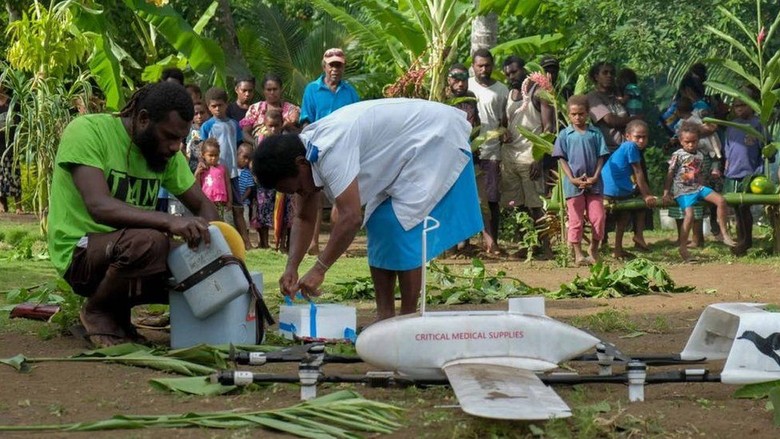 Berkat Drone, Pasokan Vaksin Sampai ke Pulau Terpencil Samudra Pasifik Berkat Drone, Pasokan Vaksin Sampai ke Pulau Terpencil Samudra Pasifik