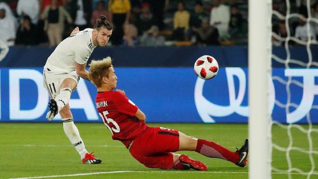 Gareth Bale menciptakan hattrick saat Real Madrid mengalahkan Kashima Antlers.