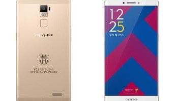 Ini penampilan Oppo R7 Plus FCB Edition. Foto: Oppo