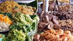 Aduh, Enaknya! Sarapan Pecel Kembang Turi Plus Rempeyek
