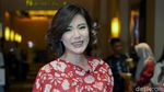 Penampilan Olga Lidya dengan Floral Dress