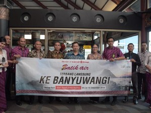 Perdana Terbang ke Banyuwangi, Batik Air Langsung Full Seat