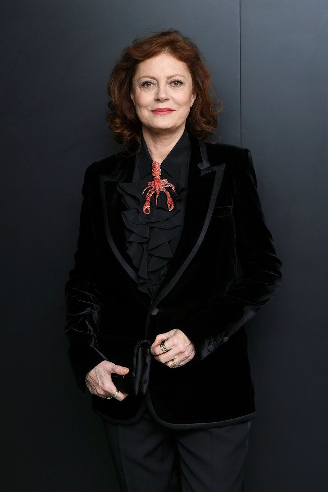 Aktris Susan Sarandon membagikan ulang sejumlah tautan di Instagram-nya yang mengutuk serangan balasan Israel terhadap Gaza. Selama bertahun-tahun, dia juga diketahui telah berkomitmen membela hak-hak warga Palestina di Gaza dan Tepi Barat. Foto: Mike Coppola/Getty Images