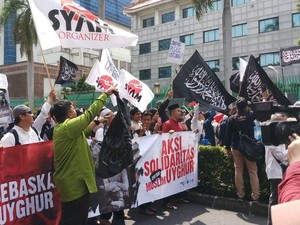 Ada Aksi 2112 untuk Uighur, Jalan di Depan Kedubes China Ditutup