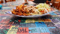 Menganut diet vegan, begini sajian makanan Mena. Menurut kamu enak? Foto: Instagram@menamassoud
