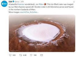 Indahnya Kawah Mars yang Bikin Elon Musk Terkesima