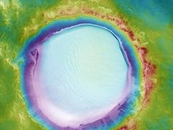 Indahnya Kawah Mars yang Bikin Elon Musk Terkesima