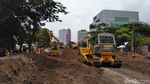 Potret Jalan Gubeng Saat Ambles dan Usai Diaspal