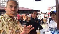 Resmikan 7 Ruas Tol Trans Jawa, Presiden Jokowi Jajan Pecel Madiun dan Es Kopi