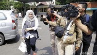 Jane Shalimar saat ditemui di Polres Metro Jakarta pada Jumat (21/12). Pool/Palevi S/detikFoto.