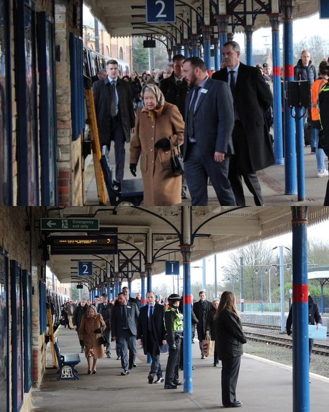 Didampingi pengawal pribadi, Ratu 92 tahun itu berangkat dari Stasiun King’s Cross di London dan berbaur dengan traveler lainnya. Daily Mail mengabarkan, Ratu Elizabeth duduk di kereta kelas satu yang membawanya menuju Stasiun King’s Lynn di Norfolk.  Foto: Instagram/@hm.queenelizabeth