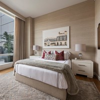 Apartemen memiliki tiga kamar tidur dan 3,5 kamar mandi yang semua ruangannya didesain sangat minimalis dan terkesan futuristik. Foto: Dok. People/Stribling & Associates