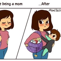 Sebelum menjadi ibu, tas kecil cukup menjadi aksesori pelengkap penampilan. Setelah menjadi ibu, saat hendak berpergian, tas bukan hanya berisi ponsel dan dompet saja. Kalau bisa seisi lemari perlengkapan si kecil ditaruh di dalam tas. Foto: Dok. natalia sabransky