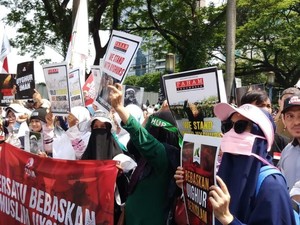 Ada Aksi Bela Uighur, Kedubes China Diberi Kawat Berduri