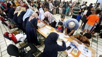 Ratusan anak mengikuti sunatan massal yang digelar di Jakarta, Sabtu (22/12/2018).