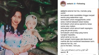 Dian Rositaningrum, Deretan Ucapan Hari Ibu hingga Jessica Iskandar