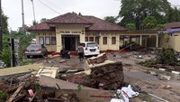 Belum diketahui apakah pelayanan Kepolisian tetap dibuka di Pantai Carita pagi ini atau ditutup sementara (Foto: Dok. Kepolisian)