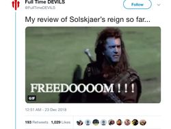 Meme-meme MU Langsung Menang Telak Bersama Solskjaer