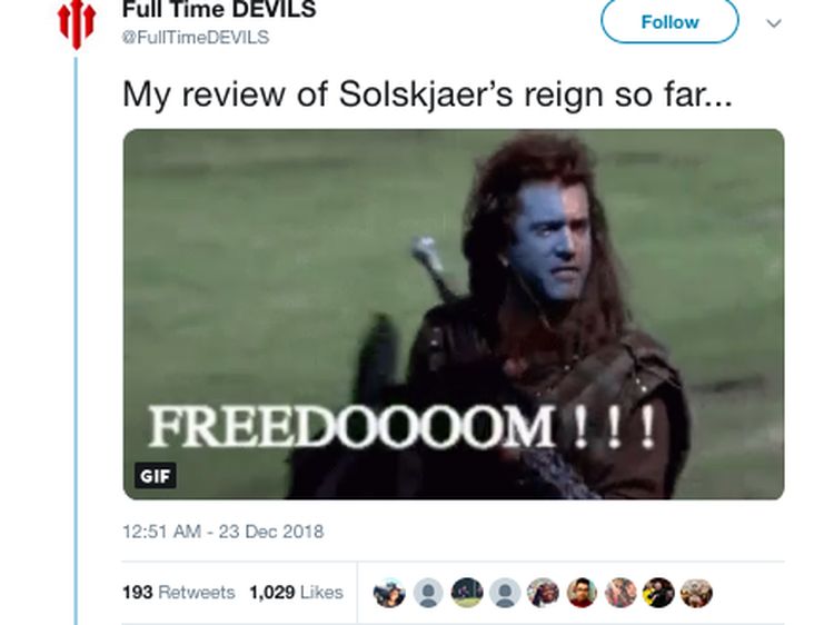 Meme-meme MU Langsung Menang Telak Bersama Solskjaer