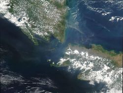 Melongok Wajah Anak Krakatau dari Antariksa