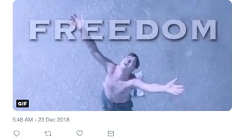 Satu lagi meme soal freedom, menyindir gaya Mourinho dulu yang konon sedemikian mengekang. (Foto: Internet/Twitter)