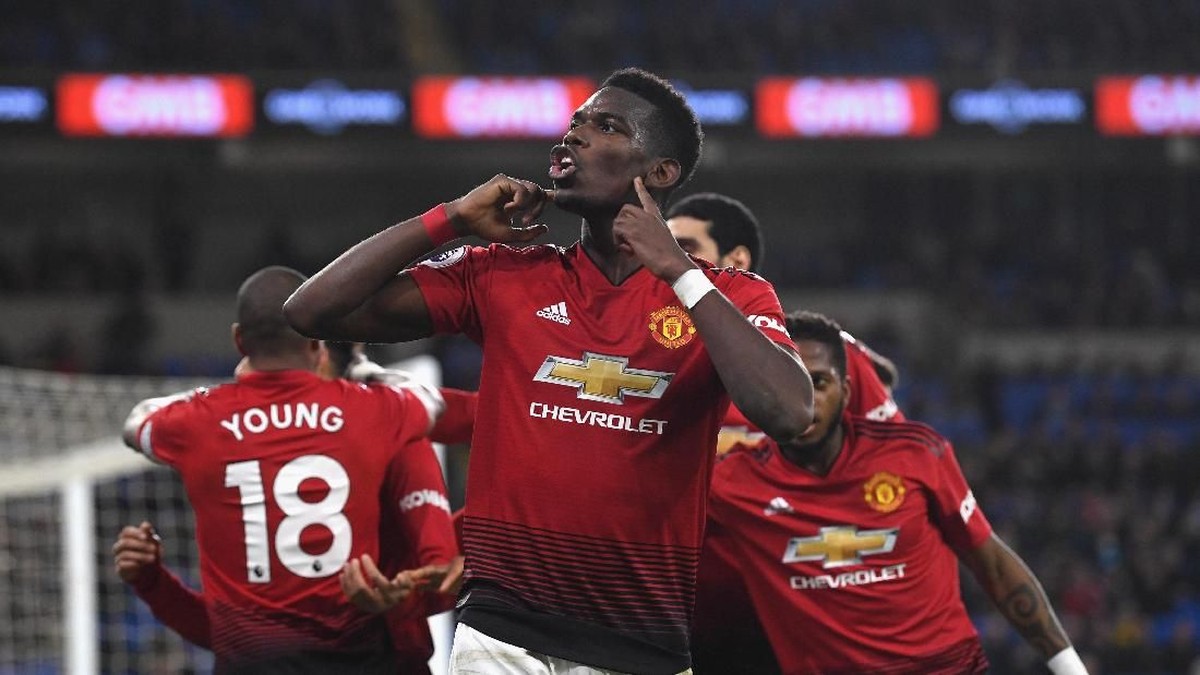 Pemain Manchester United, Paul Pogba. (Foto: Stu Forster/Getty Images)