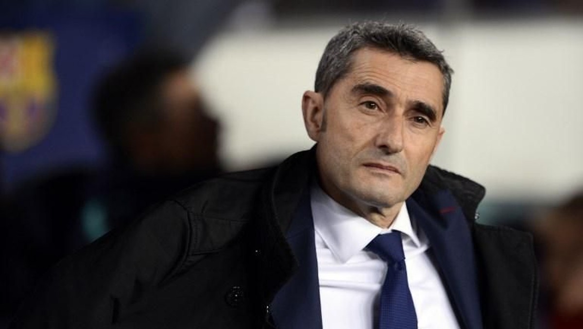Ernesto Valverde, pelatih Barcelona (Josep Lago/AFP)