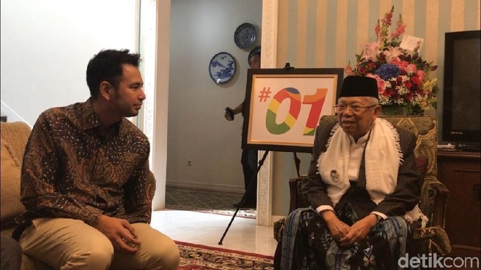 Raffi Ahmad Temui Maruf Amin, Beri Dukungan?