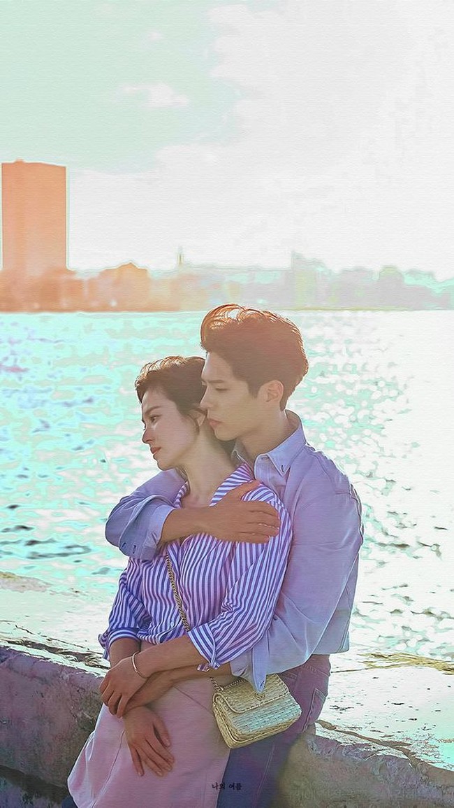 Sedangkan jika ingin pakai baju couple dengan pasangan. poster serial Encounter berikut dapat jadi inspirasinya. Saat liburan, Anda dan pasangan bisa sama-sama mengenakan kemeja berwarna serupa seperti gaya Park Bo Gum dan Song Hye Kyo berikut. Foto: Pinterest