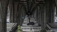 Begini penampakan kawasan Tanjung Priok, Jakarta Utara yang lengang.