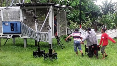 Pemulihan Jaringan Telekomunikasi di Daerah Terdampak Tsunami
