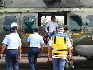 Tiba di Pandeglang, Jokowi akan Tinjau Lokasi Terdampak Tsunami